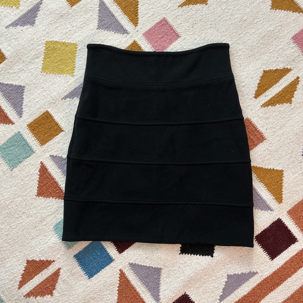 Talula black mini pencil skirt